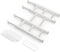 SpaceAid Bamboo Drawer Dividers with Inserts, Adjustable Kitchen Organizers, 4 Dividers (17-22 in, White)