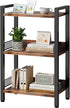 3-Tier Book Shelf, Bookcase with a Back Panel, Storage Shelves for Bedroom,