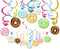 30Ct Donuts Party Supplies - Hanging Swirl Decorations for Kids, Home, Classroom, Baby Shower, Birthday