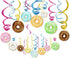 30Ct Donuts Party Supplies - Hanging Swirl Decorations for Kids, Home, Classroom, Baby Shower, Birthday
