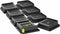 Bed Risers - Heavy Duty 1 inch, 2 inch, 3 inch, 4 inch, 6 inch, 8 inch, Support up to 6000 Lbs (Black 8 Pack)