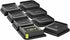 Bed Risers - Heavy Duty 1 inch, 2 inch, 3 inch, 4 inch, 6 inch, 8 inch, Support up to 6000 Lbs (Black 8 Pack)