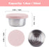 LALASTAR 4x1.6oz Salad Dressing Containers Set, Small Leakproof Condiment Containers with Silicone Lids, Pink