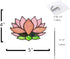 Lotus Flower Decor Stained Glass Window Hangings, Sun Catcher Gift for Mom, Kitchen Livingroom Decoration, Birthday