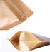 Kingrol 150 Count Kraft Paper Bags 5.9 x 8.6 Inch with Resealable Lock Seal Zipper & Transparent Window
