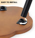TableClr.1-Flower 16" KINNARY Plant Stand Indoor, Wood Plant Table Plant Holder with Raised Design,Heavy Duty Metal