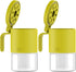 Zuutii Glass Spice Jars Moisture-Proof Spice Containers with Spoons, Set of 2