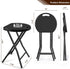 500lbs 18 Inch TAVR Furniture Portable Folding Chair with Handle, Heavy Duty Round Fold Stool Chair with Capacity