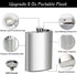 8 Oz Leakproof Stainless Steel Flask for Men, Ideal for Camping and Gifting, Includes Funnel