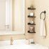 5x5 Inches (Set 4, Fixwal Wall Shelves, Small Floating Shelf, Rustic Wood Wall Mounted Shelves for Bedroom, Living