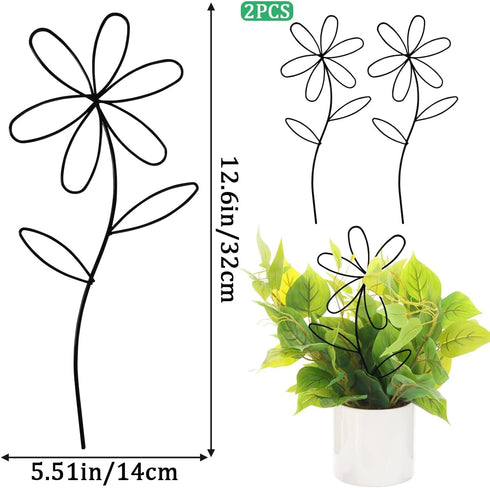 AEDOVE 2 Pcs Indoor Plant Trellis, Mini Garden Trellis for Potted Plants, Indoor Potted Plant Climbing Plants Flower