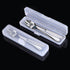 4PCS Premium Travel Utensils Set with Case, Stainless Steel Portable Cutlery Set for Lunch Box (Silver)