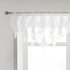 PearAge Ruffled Voile Semi Sheer Curtain Valance, Shabby Chic Ruffle Valance for Kitchen, 52x26 Inches