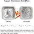 Non-Stick Disposable Air Fryer Aluminum Foil Liners, 50PCS Square 8 * 8 Inch for Oven & Grill