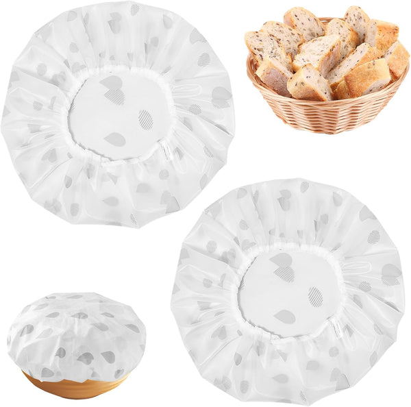 2Pcs Reusable Bowl Covers for Bread Proofing, Adjustable Elastic Bowl Covers for Rising Sourdough