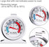 6PCS Large Dial Refrigerator Freezer Thermometer - Classic Series for Fridge Temperature Cooler