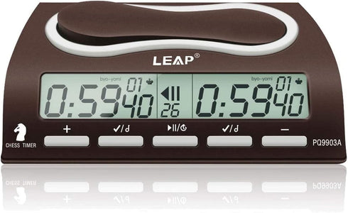 LEAP Chess Clock Digital Chess Timer Professional for Board Games Timer with