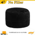 20x20x12 Inches Asuprui Unstuffed Pouf Ottoman Round Poof Ottoman No Filler Soft Faux Fur Foot Stool Fuzzy Chair Floor