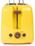 Nostalgia Deluxe Grilled Cheese Sandwich Toaster with Easy-Clean Toasting Baskets, Adjustable Toasting Dial, Yellow