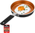 Bakken-Swiss 2-Piece Mini Nonstick Egg Pan & Omelet Pan, 5.5'' Copper Non-Stick Skillet for Eggs and Pancakes
