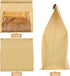 Pack of 50 Paper Bread Bags, Large Bakery Storage Bags with Window for Home Sourdough Bread Packaging