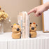 Cute Hug Capybara Decorative Bookends, Unique Animal Book Ends to Hold Books Creative Resin Book Holder Stopper