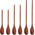 HANSGO 6PCS Long Handle Wooden Spoons - 10/12/14 Inch Japanese Style Cooking Utensil for Serving