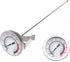 Lightbeam 16" Long Stem Deep Fry Thermometer with Clamp, Instant Read Dial for Deep Fry, Grill, Turkey