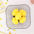 Metal Wire Countertop Basket for Fruit, 10 Inches Black Storage Holder Stand for Kitchen, Vegetable Bowl
