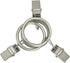 44 Pack Metal Curtain Rings with Clips, Drapery Clips for 6/8 in Curtain Rod, Matte Silver