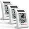 BaldrTherm 2.2'' Digital Thermometer and Hygrometer Meter, Solar-Powered Indoor Temperature Sensor Humidity