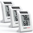 BaldrTherm 2.2'' Digital Thermometer and Hygrometer Meter, Solar-Powered Indoor Temperature Sensor Humidity
