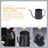 Whistling Teapot Coffee Pot, Stovetop Drip Pot with Long Spout, Stainless Steel Kettle with Tea Strainer