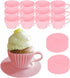 Evelots Baking Cupcake Molds, Silicone Teacup Set, 24 Pc Oven-Safe Nonstick Muffin Cups for Parties, BPA Free