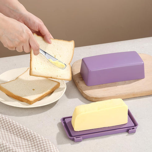 Countertop, Butter Dish With Lid For Kyraton Butter Crock With Stainless Steel Multipurpose Butter Knife, Butter