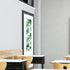2 Pcs Blackout Window Shades for Classroom, 8 x 36 Inches Tropical Leaves Patterns Side Door Window Curtain