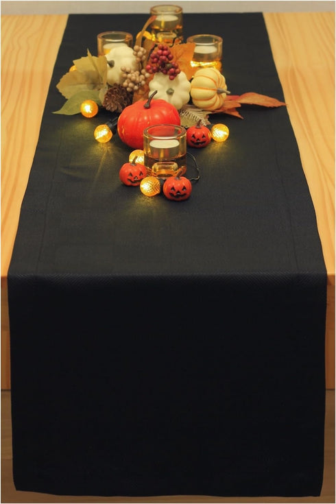 Akutana 108 inch, Black Table Runner Outdoor Dining Table Runners, Waterproof Long Dresser Scarf, Wrinkle-Free Coffee