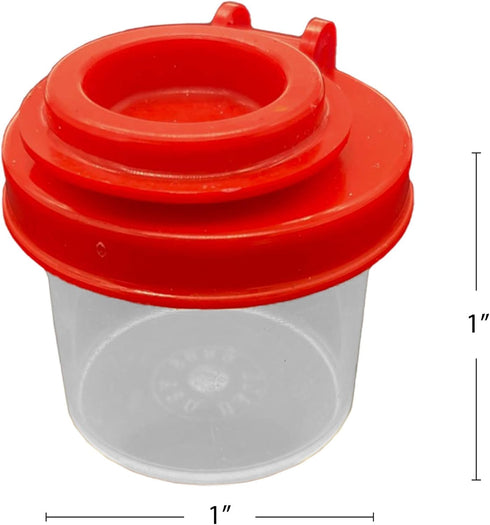 BRAZZA Salt and Pepper Shakers Moisture Proof Set, Clear with Black Lids, Perfect for Camping, Travel Spice Set (5 mini)