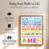11x14 91 Jesus Christ Bible Verse Wall Art FRAMED - Christian Gifts for Kids - Nursery Decor - Toddler Room Decoration