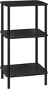 smusei 3 Tier Small End Table Tall Telephone Table with Storage Shelves