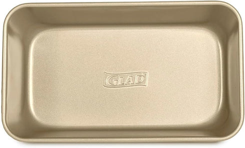 Glad Nonstick Loaf Baking Pan - Heavy Duty Metal Bakeware for Bread and Cakes, 9.5 x 5.5 x 3 inches