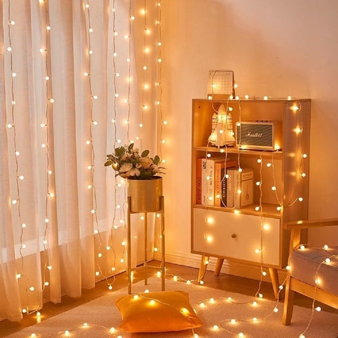 WFGGEH 20ft 40 Globe USB String Lights, LED Globe USB Powered Fairy Lights Warm White for Party Birthday Christmas Home