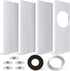 Portable Air Conditioner Window Kit with Coupler, Adjustable Seal for AC Unit, Universal Ducting (5.9 Inches Diameter)