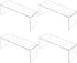 Aminigram 4 Packs Cabinet Organizer Shelf, Acrylic Kitchen Counter Shelves Organizer, Spice