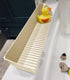 4 1Pack, Roslim Splash Guard for Bathtub & Sink - Silicone Kids Bath Splash Guard Shelf, Bath Toy Tray Holder, Tub