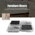 Estink Furniture Bed Risers, 8Pcs/Set Non-Slip Stackable Furniture Leg Pad Protectors for Table Desk Bed Sofa Chairs