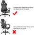 BTSKY Ergonomic Office Computer Game Chair Slipcovers, Stretchy Polyester Covers for Gaming Chair (Black)