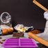 Large Rectangle Silicone Mold, 2 PCS 8-Cavity Granola Bar Moulds for Baking Energy Bar, Chocolate Truffles, Muffin