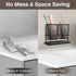 Toothbrush Holders with Drain Tray, 2 Cup Hanging Organizer for Bathroom Counter