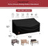 2 Waterproof,48W 29D 35H Inch,All 2-Person Seater Outdoor Bench Covers x x Weather and Tearproof Polyester Fabric,Fit